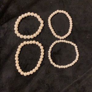 4 Pearl Bracelets!